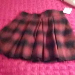 Free people sz 4 wool plaid skirt